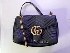 Gucci — Gucci GG Marmont Small Top Handle Matelasse 498110 — Handbag — resale