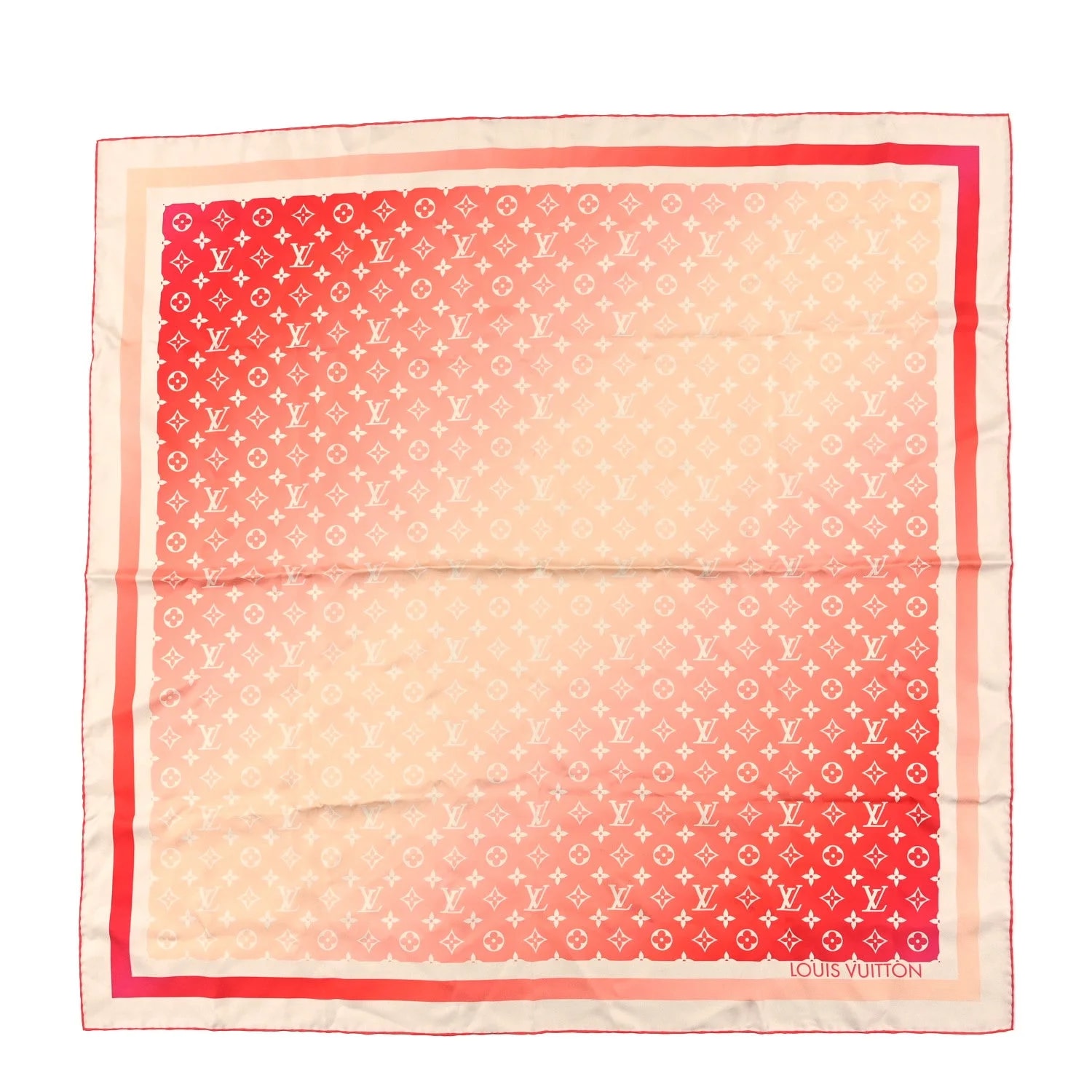 Louis Vuitton — Sunrise Aquarelle Square Scarf 90 — Accessory — resale