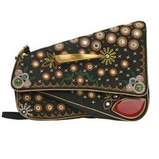Dior — Christian Dior Embroidery Saddle 168402 — Handbag — resale