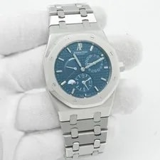 Audemars Piguet — Audemars Piguet Royal Oak Dual Time 39mm Blue 26120ST.OO.1220ST.02 B&P 2011 — Watch — resale