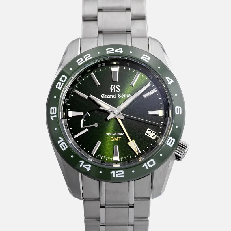 Grand Seiko — Grand Seiko Spring Drive GMT Ceramic Bezel in Green SBGE257 — Watch — resale