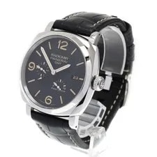 Panerai — Panerai Radiomir 1940 PAM00628 45mm SS Black Dial Leather Strap GMT Power #C149 — Watch — resale
