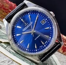 Jaeger-LeCoultre — Jaeger-LeCoultre Automatic Blue Dial 36mm Index Leather — Watch — resale