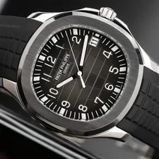 Patek Philippe — Patek Philippe Aquanaut 40mm Black Dial Stainless Rubber 5167A Complete Set — Watch — resale
