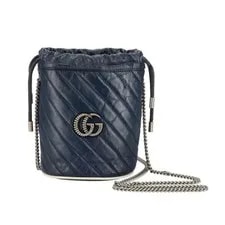 Gucci — Gucci GG Marmont Mini Bucket 573817 AB From Japan — Handbag — resale