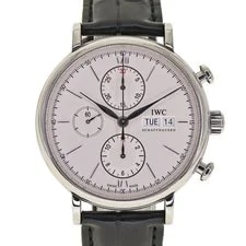 IWC — IWC Chronograph Portofino IW391001 Stainless Steel Leather 39mm #KNW2775 — Watch — resale