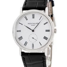 Patek Philippe — Patek Philippe 5119G-001 Calatrava Black K18WG — Watch — resale