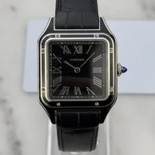 Cartier — Cartier Santos Dumont Large “Black Lacquer” WSSA0046 Box & Papers Full Set — Watch — resale