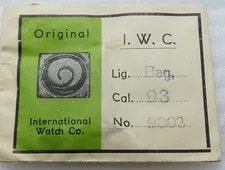 IWC — IWC Shaffhausen Cal 93 Part 12 NOS Mainspring (Z290) — Watch — resale