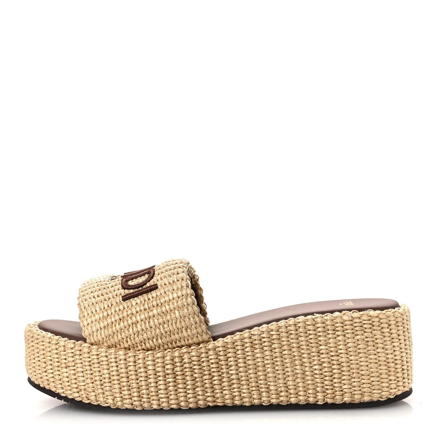 Fendi — Sunshine Flatform Slide 39.5 — Designer Shoe — resale