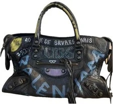 Balenciaga — Authentic Balenciaga Classic City Graffiti Street Art — Handbag — resale