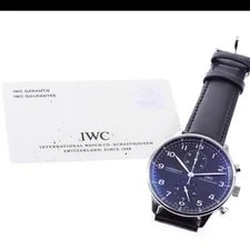 IWC — IWC Portugieser IW371438 41mm SS Black #C17193 — Watch — resale