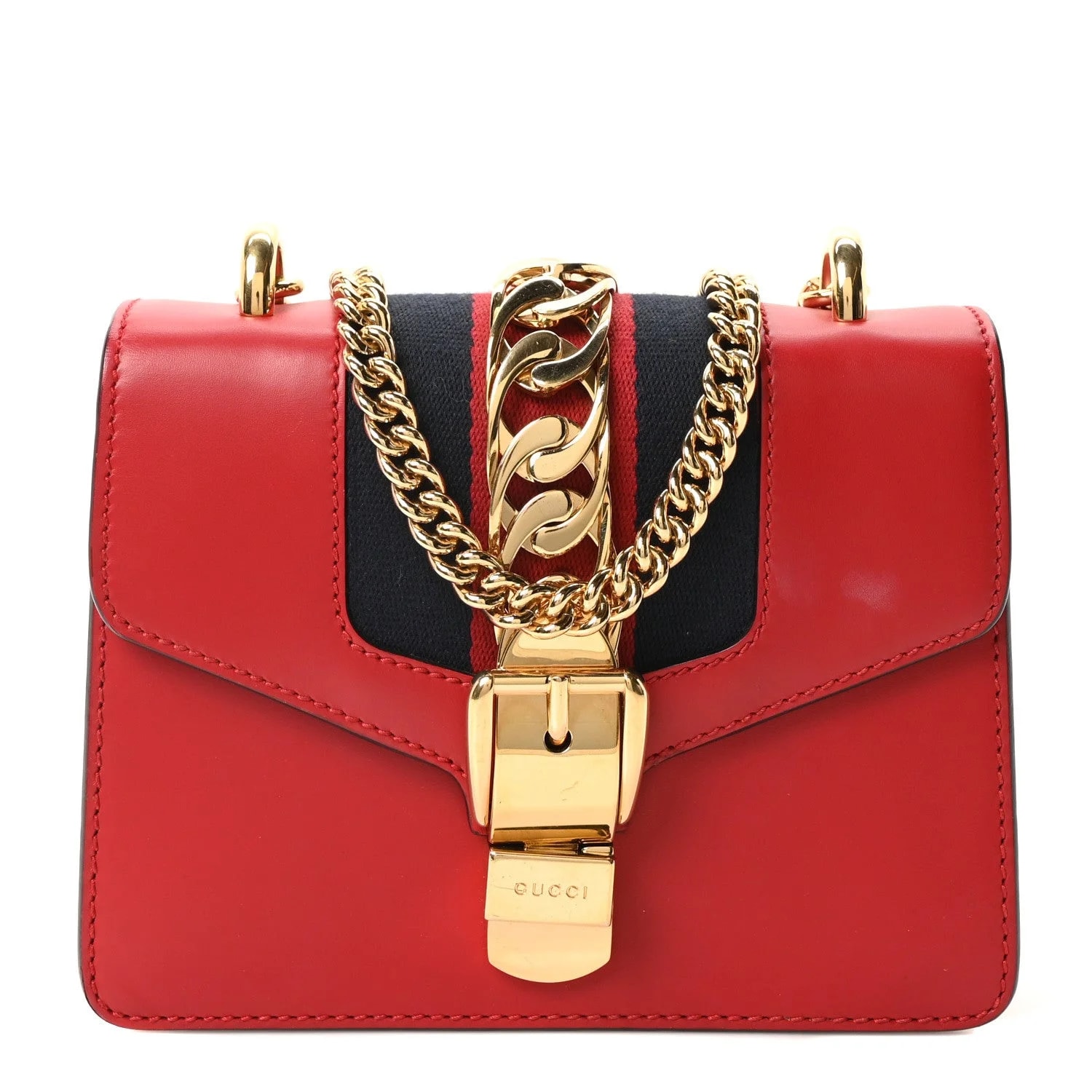 Gucci — Mini Sylvie Chain Hibiscus — Handbag — resale
