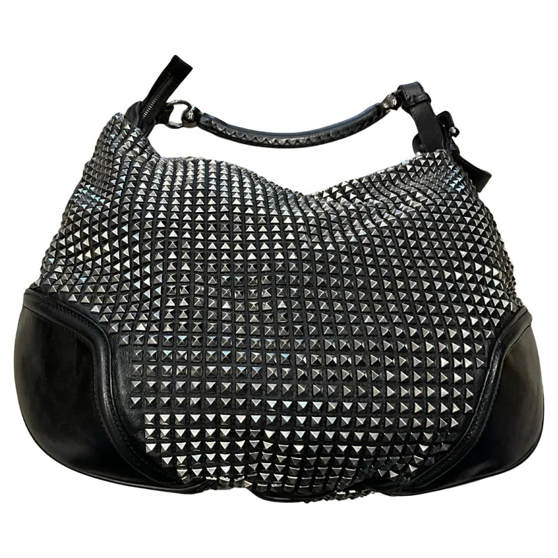 Burberry — Burberry and Studded Hoxton Hobo — Handbag — resale