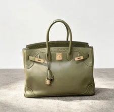 Hermès — Hermès Birkin 35 Ghillies Brushed HW Tadelakt Flap — Handbag — resale