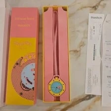 Audemars Piguet X Swatch — Audemars Piguet X Swatch Royal Pop Savonnette Otg Roz Pink With Receipt, in Hand — Watch — resale