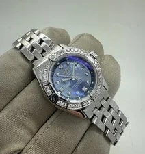 Breitling — Breitling Callistino Blue MOP Dial Diamond Bezel Steel Quartz 29mm A72345 — Watch — resale