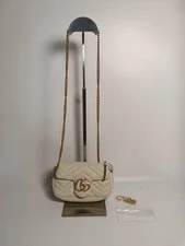 Gucci — Gucci GG Marmont Super Mini Heart Quilt HW — Handbag — resale