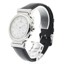 IWC Schaffhausen — IWC Schaffhausen Davinci IW372801 37mm SS White Dial Leather Strap #C552 — Watch — resale