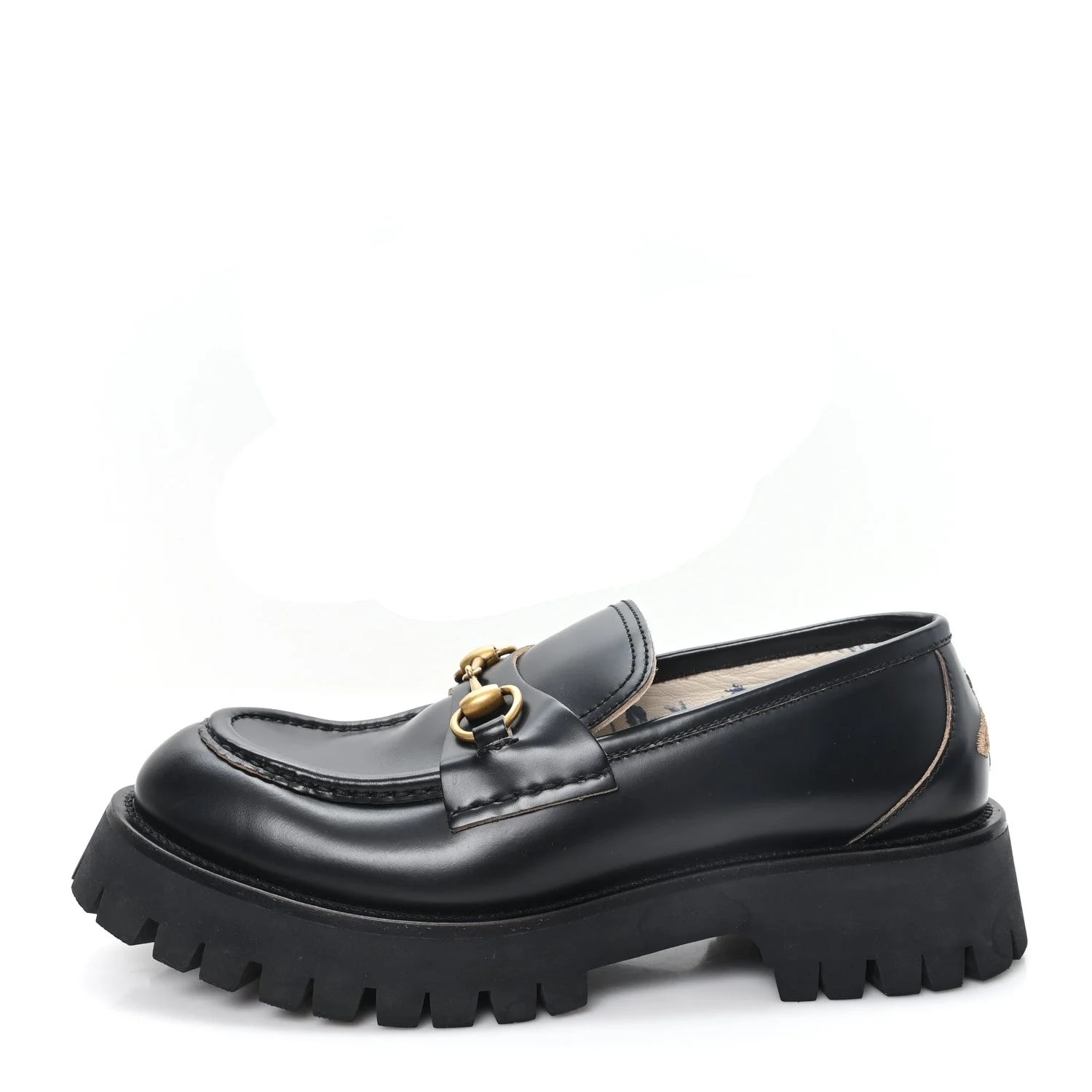 Gucci — Cordovan Lux Harald Horsebit 25mm Platform 40 — Designer Shoe — resale