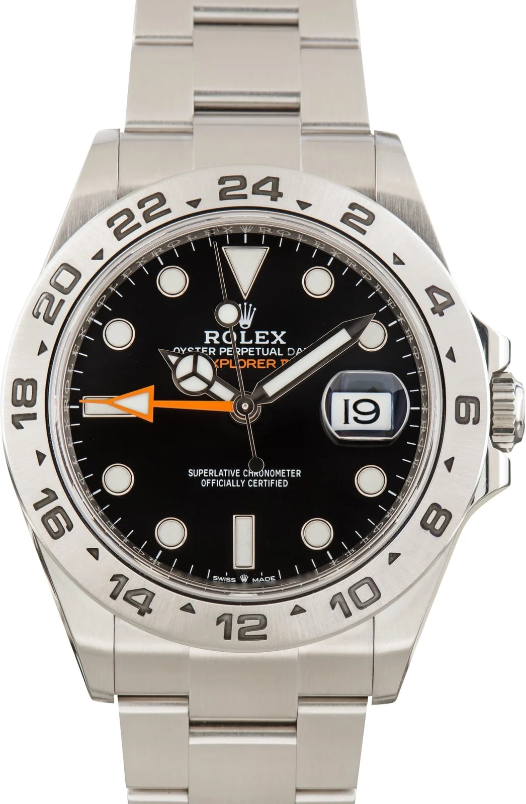 Rolex — Steel Rolex Explorer II Black Chromalight Dial Ref 226570 — Watch — resale