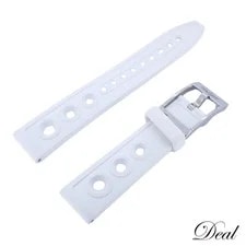 Breitling — Breitling Genuine Rubber Strap 18mm White With Buckle From Japan — Watch — resale
