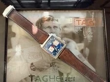 TAG Heuer — Tag Heuer Monaco Brown Leather Band Strap and Clasp. BT6234 — Watch — resale