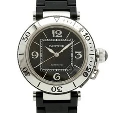 Cartier — Cartier Pasha Sea Timer Date W31077U2 40.5mm Black Dial Automatic #OTW785 — Watch — resale