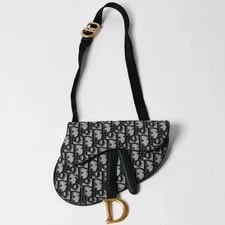 Dior — Christian Dior Belt Saddle Trotter All Over Pattern Cotton 50 MA — Handbag — resale