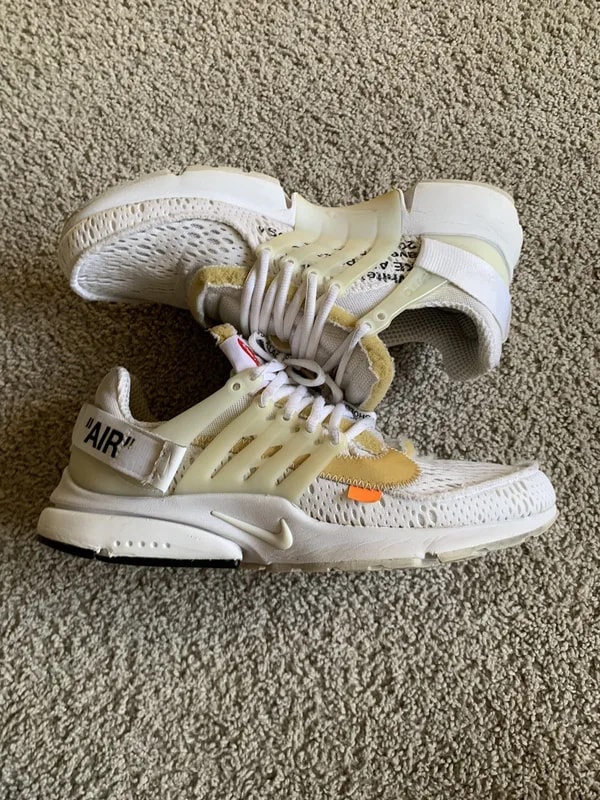 Off-White X Nike Air Presto ‘White’ Size 10 — Designer Shoe — resale