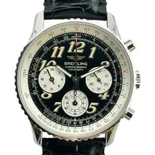 Breitling — Breitling Navitimer Twin Sixty II A39022.1 Black/Silver Stainless Steel #OK1145 — Watch — resale