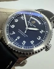 Breitling Aviator 8 Automatic Black Dial Day Date 41MM S. Steel A4533010