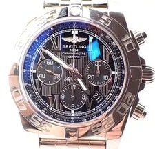Breitling — Breitling Chronomat 44 AB0110 SS Black Dial Automatic — Watch — resale