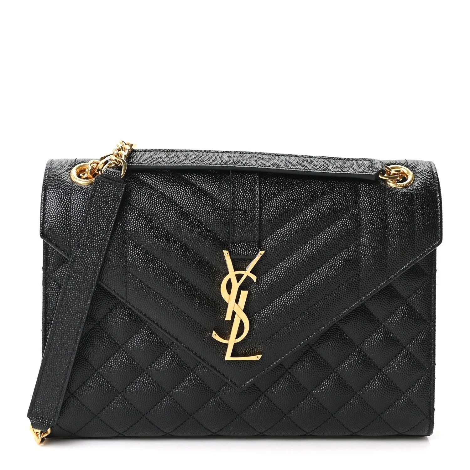 Saint Laurent — Mixed Triquilt Medium Satchel — Handbag — resale
