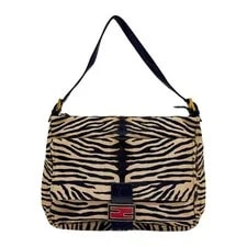 Fendi — Fendi Large Mamma Baguette Front Pocket Flap Zebra Print Pony Hair Shoulde — Handbag — resale