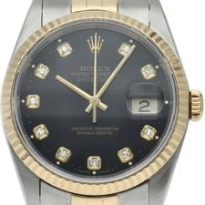 Rolex — Rolex Datejust 10P Diamond 16233G(W) K18YG/Stainless Steel mensW... — Watch — resale