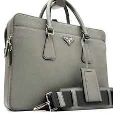 Prada — Prada Briefcase Triangle Plate Crossbody — Handbag — resale