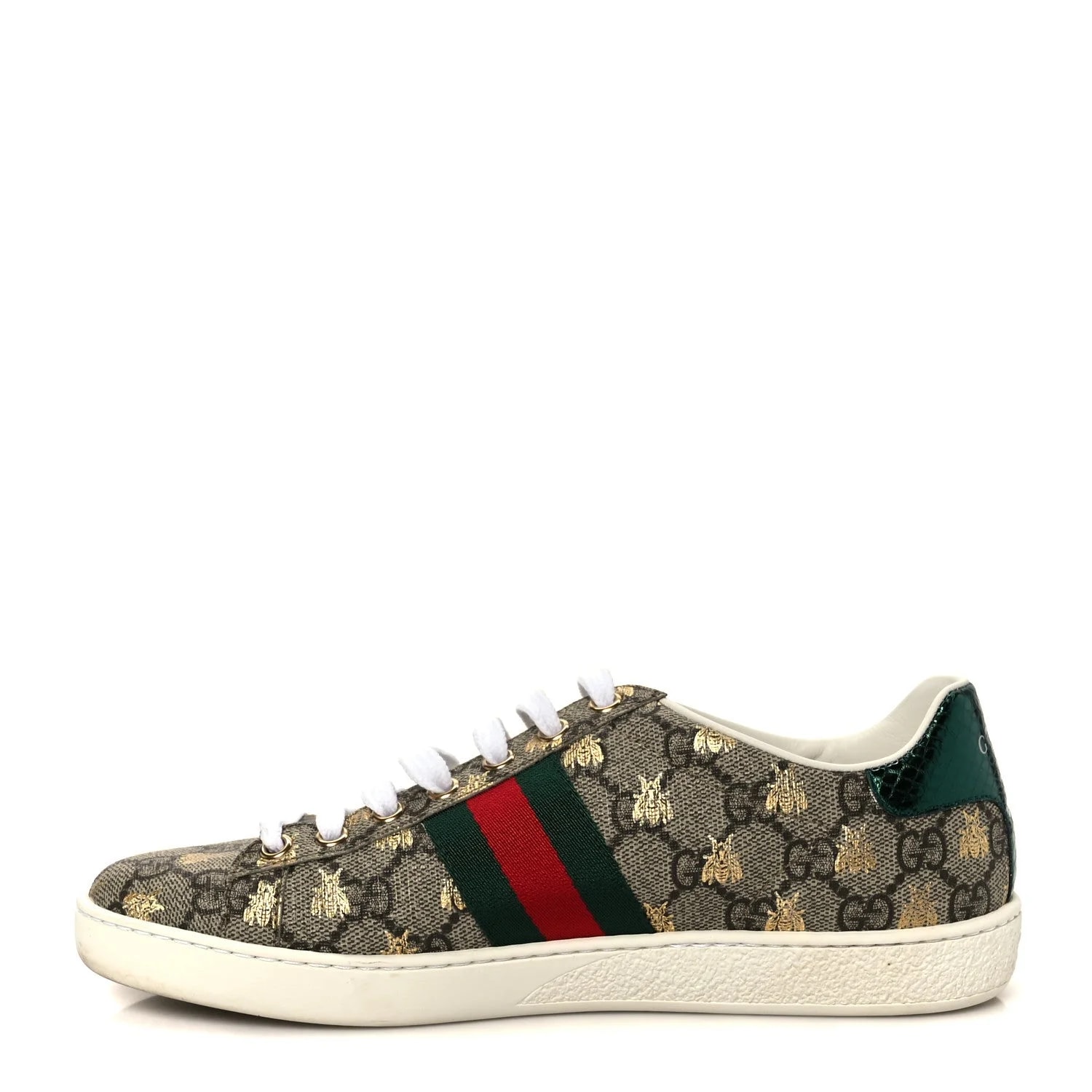 Gucci — Bees Ayers Web Ace 37 Oro — Sneaker — resale