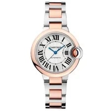 Cartier — New Cartier Ballon Bleu SS & 18KRG Automatic 33 Mm Silver W2BB0032 — Watch — resale