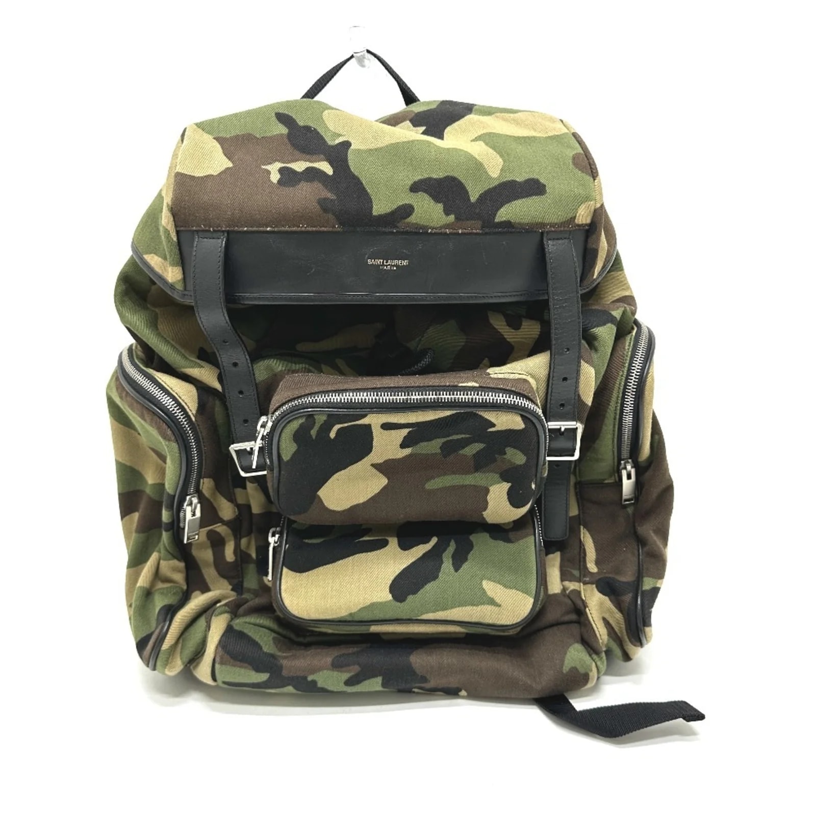 Saint Laurent — Yves Saint Laurent Camouflage Backpack — Handbag — resale