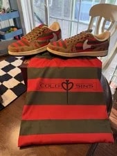 Travis Scott — “Nightmares” Freddy Vs Jason Limited Edition By Coldsin — Sneaker — resale