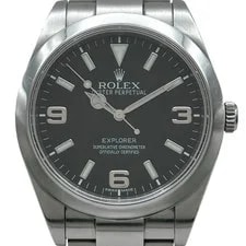Rolex — Rolex 1 214270 39mm SS Black Dial Automatic Water Resistant 2012 #OKW226 — Watch — resale