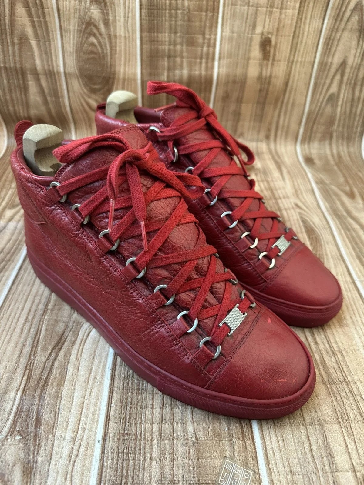 Balenciaga — Balenciaga Arena Cracked High Top Sneaks — Sneaker — resale