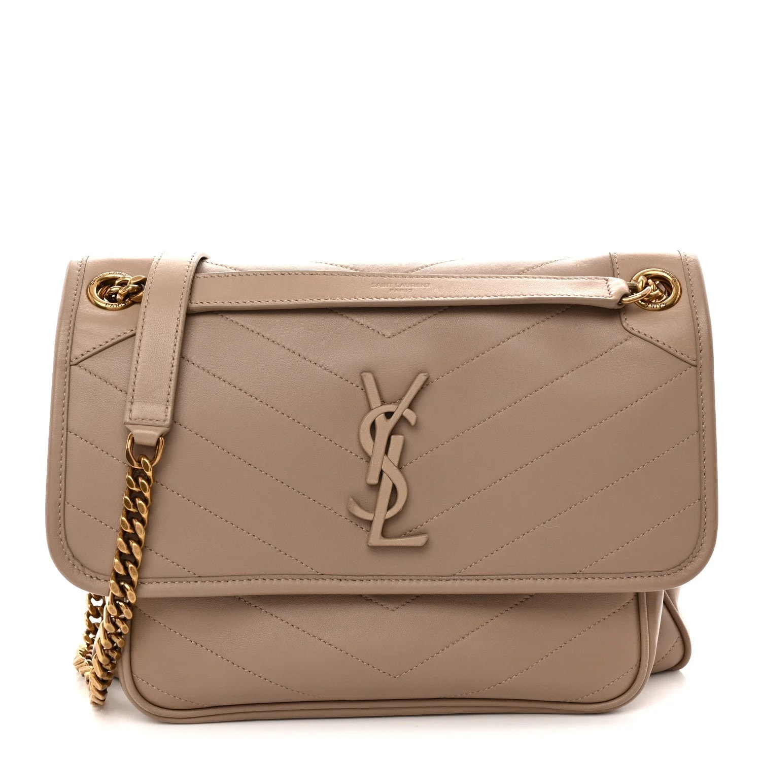 Saint Laurent — Medium Niki Chain Satchel Dark — Handbag — resale