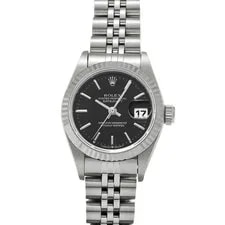 Rolex Datejust 69174 Black Case Size 26 X 26 Mm Watch #41137