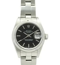 Rolex — Rolex Oyster Perpetual Date 79160 Automatic 26mm Box Black — Watch — resale