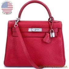 Hermès — Hermes Garance 28cm Kelly PHW 69126 — Handbag — resale