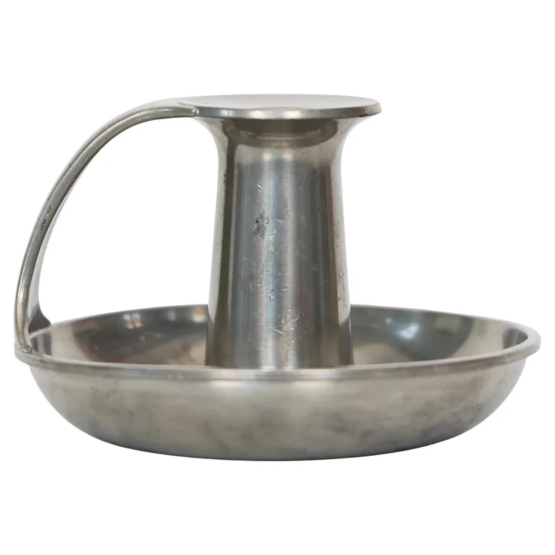 Pewter Chamber Candlesticks by Just Andersen, 1970s Denmark — decorative_object — resale