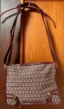 Fendi — Excellent Condition Fendi Logo Pattern Messenger — Handbag — resale