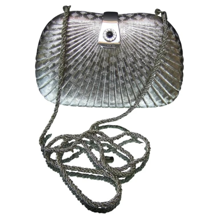 Saks Fifth Avenue — Saks Fifth Avenue Italian Metal Minaudiere' - C 1980s — Handbag — resale